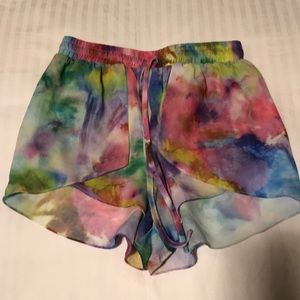 Xenia multicolour flowy shorts